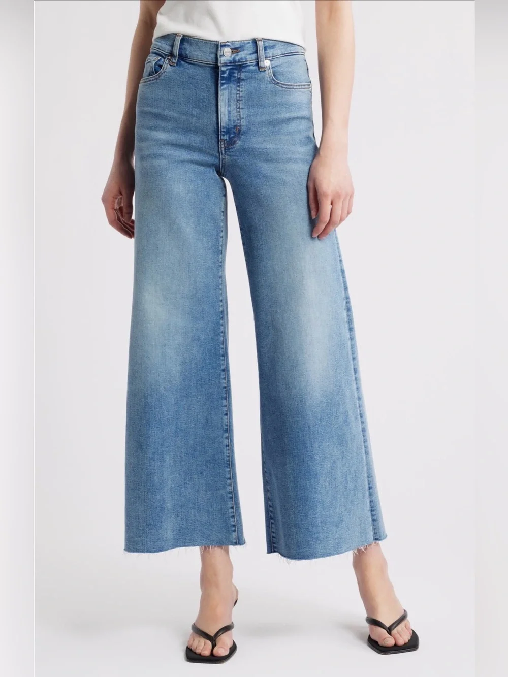 FRAME Le Palazzo Crop Wide Leg Jeans Size 32